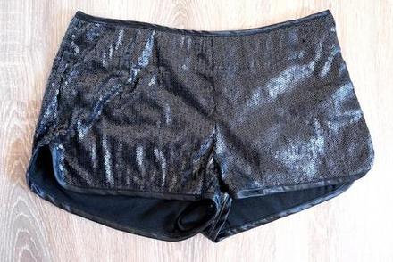 Flitrové šortky, new look,158