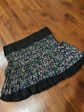 Riasená, skladaná sukňa veľ. s, rose,158