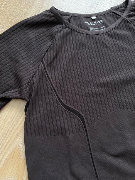 Čokoládový funkčný top h&m move, h&m,s