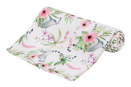 Bocioland bambusová plienka 75x75cm lemur,