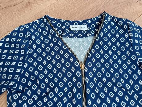 Modre retro saty chantall 38, chantall,38