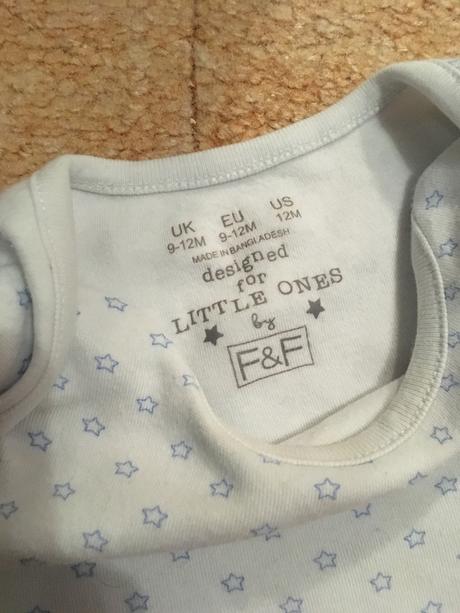 Hviezdičkové body 9-12 mesiacov, f&f,80