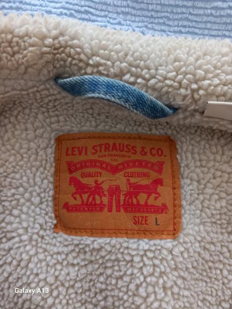 Pánska zimná rifľová bunda levis, levis,l