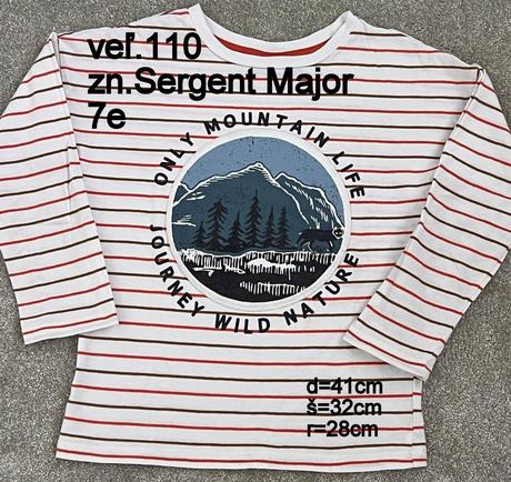 Predám tričká veĺ.110, 2ks, sergent major,110