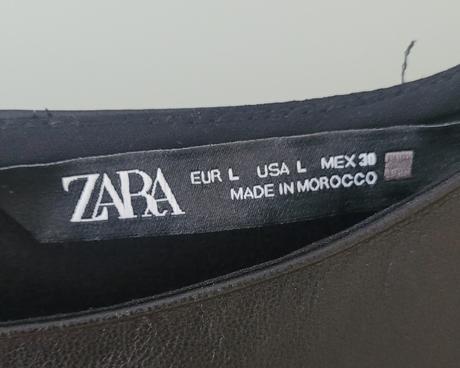 Damska kožená blúzka, zara,l