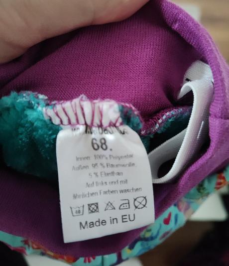 Zateplené zimné nohavičky, 68