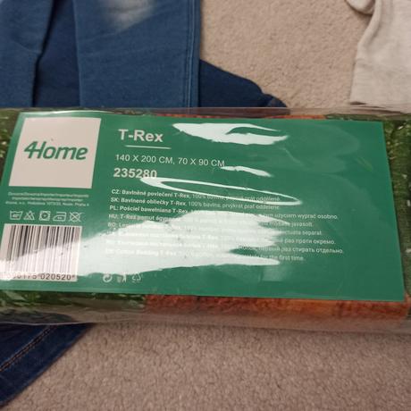 T rex obliečka, 