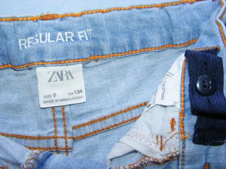 Rifľové šortky - kraťasy zn. zara, zara,134