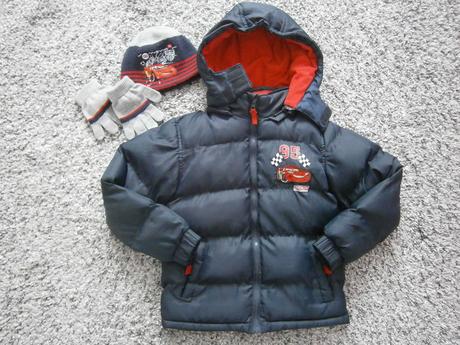 Bunda s čiapkou a rukavicami 122/128, disney,122