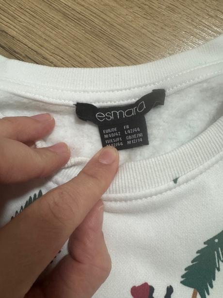 Krásna biela damska mikina, esmara,40