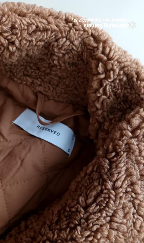 Dámsky krátky teddy bear kabát, reserved,m