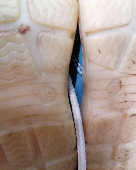 Modré kožené topánočky, santé,19