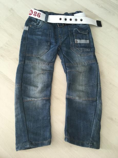 Rifle s opaskom, denim,104