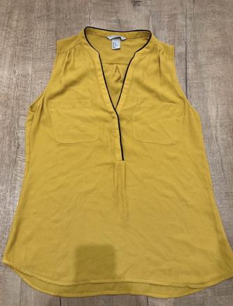Horčicová blúzka, h&m,l