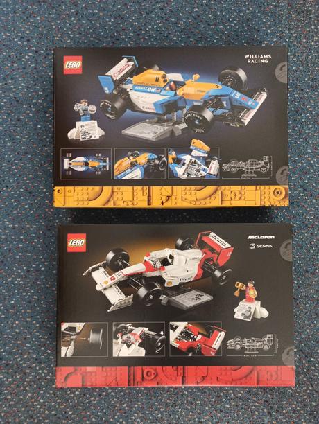 Lego 10330 ayrton senna 10353 nigel mansell, 