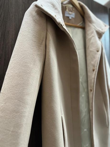 Dámsky vlnený kabát, s