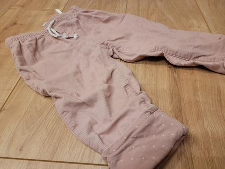 Zateplené mäkkučké mencestraky hm, h&m,86