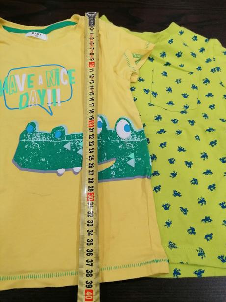 Žlto zelenkave tričká, f&f,98