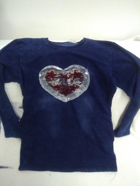 Dievčenské riflové tričko 158/164, 158