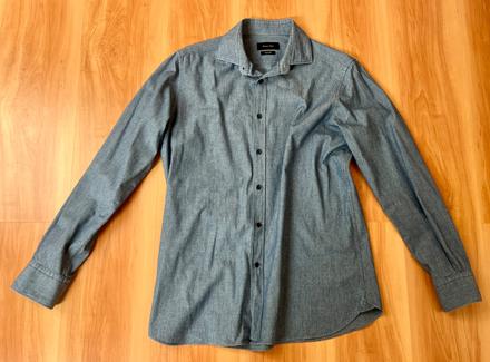 Modrá košeľa, massimo dutti, l, l