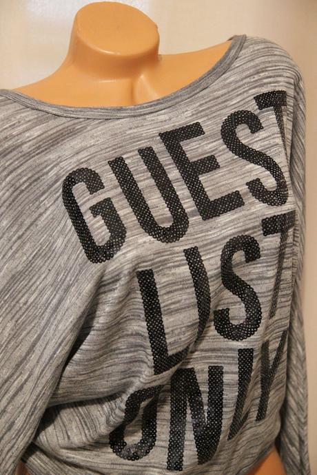 Šedo biely oversize sveter, m, m