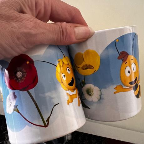 Včielka maja a vilko set 2 šálky,