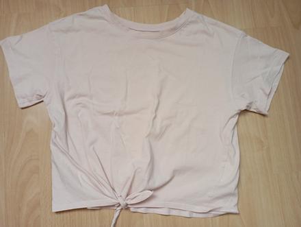 Crop marhulkove tričko, h&m,146