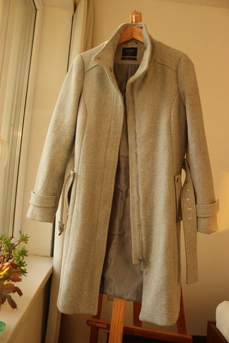 Teplý a elegantný vlnený kabát, reserved,38