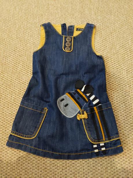 Riflové šatovky 3-4 r, next,104