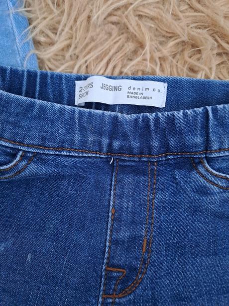 Dievčenské rifle 2ks, denim co,98