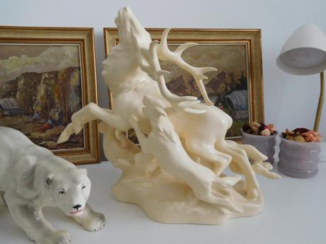 Štvanice / hon na jelena / 50. léta l. lhota,