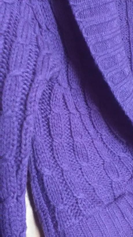 Fialove pletene bolerko, m