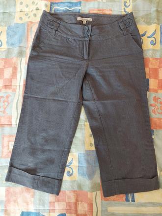 Nohavice tmavosede, pod kolena, 36, zn. reserved, reserved,36