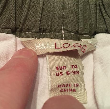 H&m zateplené nohavice, h&m,74