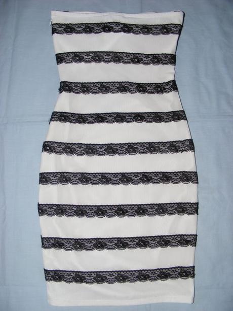 Bielo-čierne púzdrové šaty zn. tally weijl, tally weijl,xs