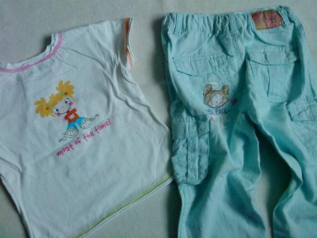 Tričko a nohavice s dievčatkom, 92