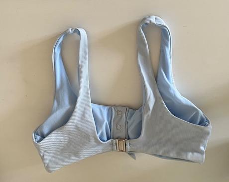 Bledomodrá plavková podprsenka m/38, m