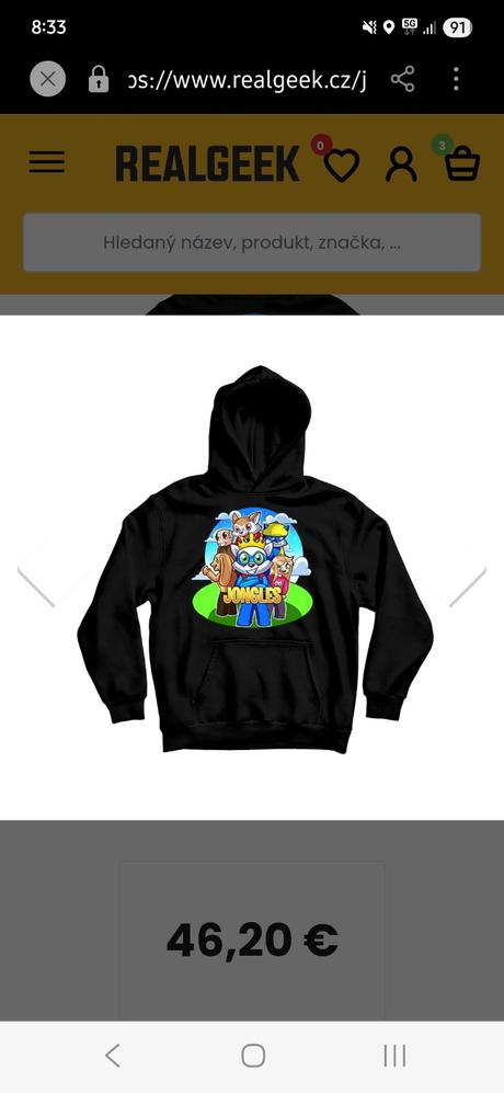 Detská mikina jongles family, m