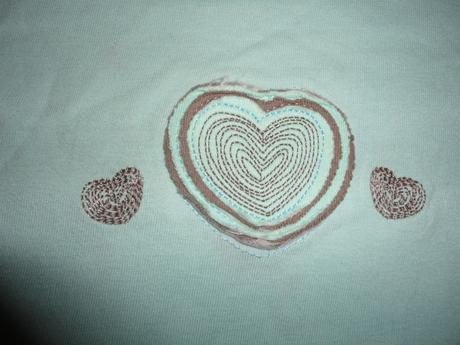 Svetlunko zelené s našitou aplikáciou srdiečka, reserved,92