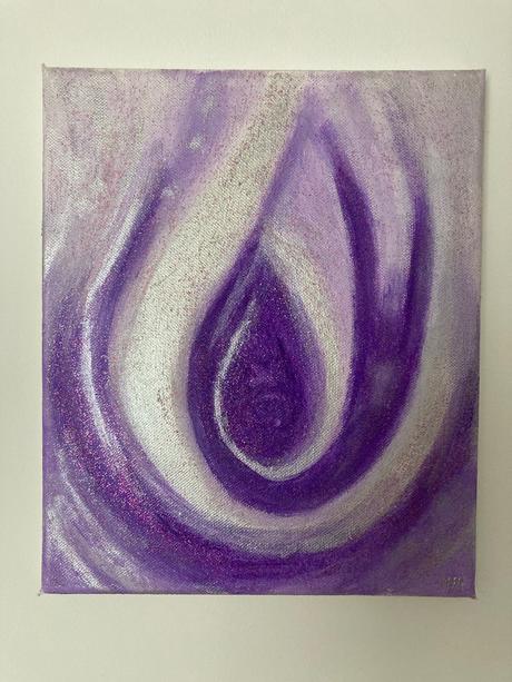 Abstraktný obraz na plátne, 