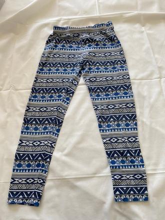 Legíny bielomodré vzorové, 134