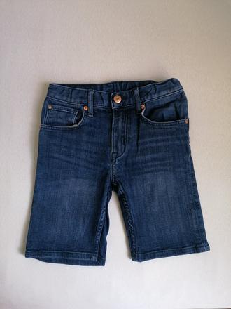 Elastické riflové kraťasy h&m veľ. 116, h&m,116