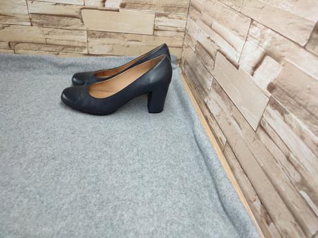 Geox 37 - celokožené tmavomodré lodičky, geox,37