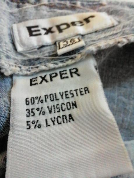 Riflová mini sukňa, 36