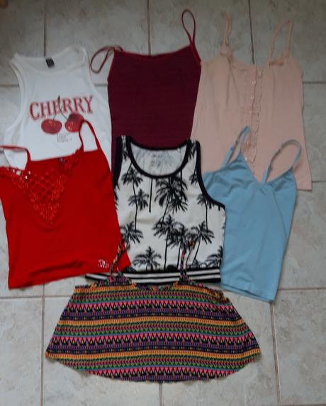 Mix 19ks letne tielka xs/s, xs