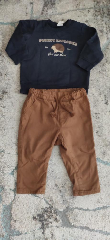 Zateplené nohavice, h&m,74