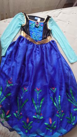 Nádherný kvalitný kostým anna z ľadového kráľovstv, 