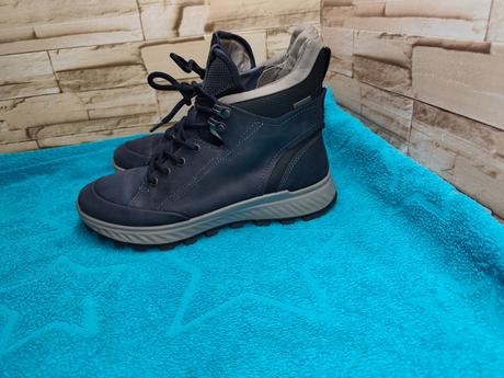 Ecco exostrike 39 - dámske kožené tmavomodré gore-, ecco,39