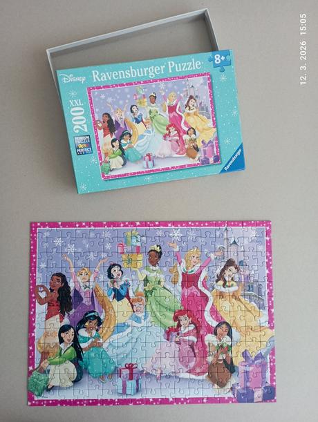 Puzzle princezné 8+ (už s poštovným), 