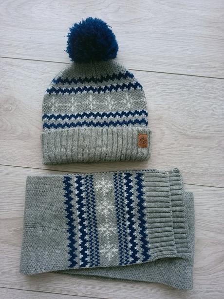 Súprava čiapka a šál, h&m,92